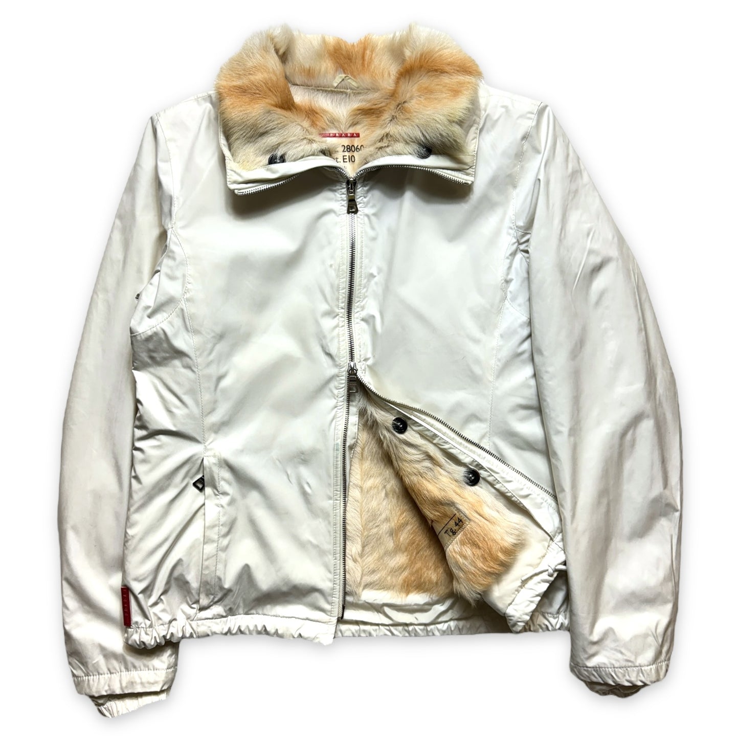 Early 2000's Prada Dyed Goat Fur Lined Jacket - Womens 6-8
