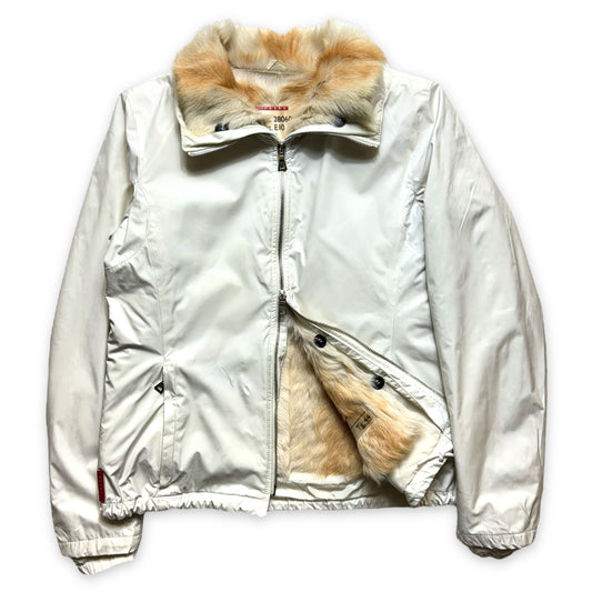 Early 2000's Prada Dyed Goat Fur Lined Jacket - Womens 6-8