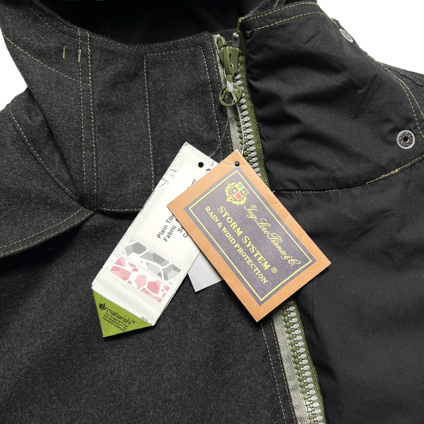 Late 90's Maharishi Panelled Loro Piana Wool Storm System Jacket - Extra Large