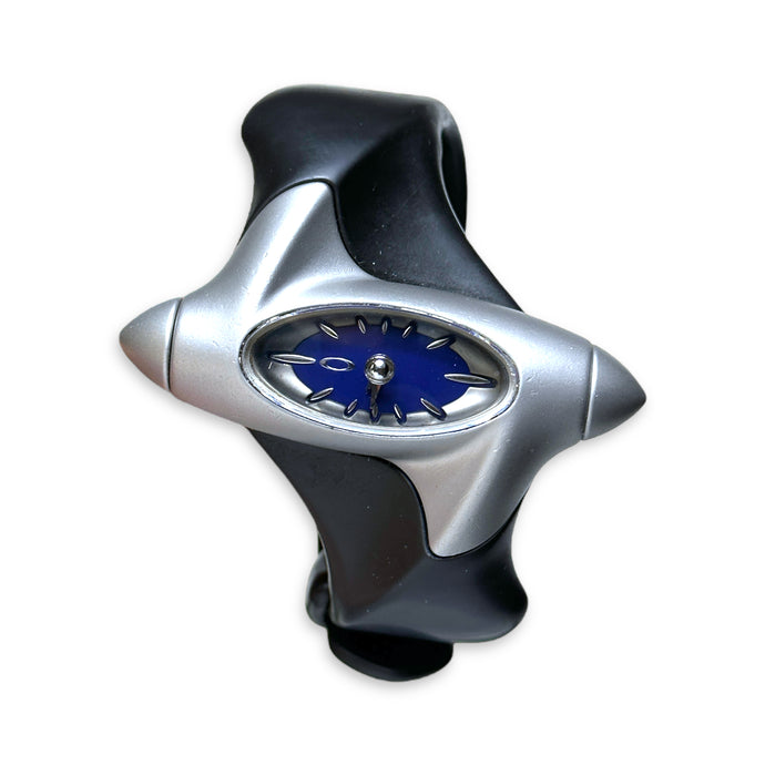 2001 Oakley Blue Torpedo Stainless Steel Analog Watch