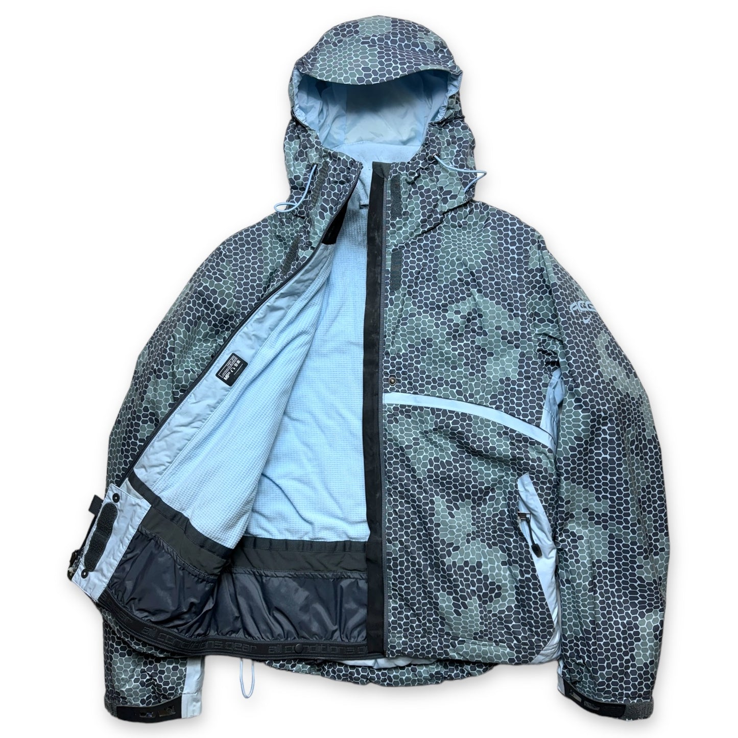 Early 2000's Nike ACG Centre Graphic Reptile Camo Padded Jacket - Small
