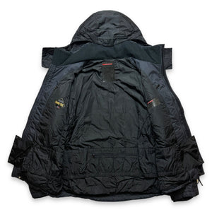 Early 2000's Prada Mainline Gore-Tex Jet Black Skii Jacket - Large / Extra Large