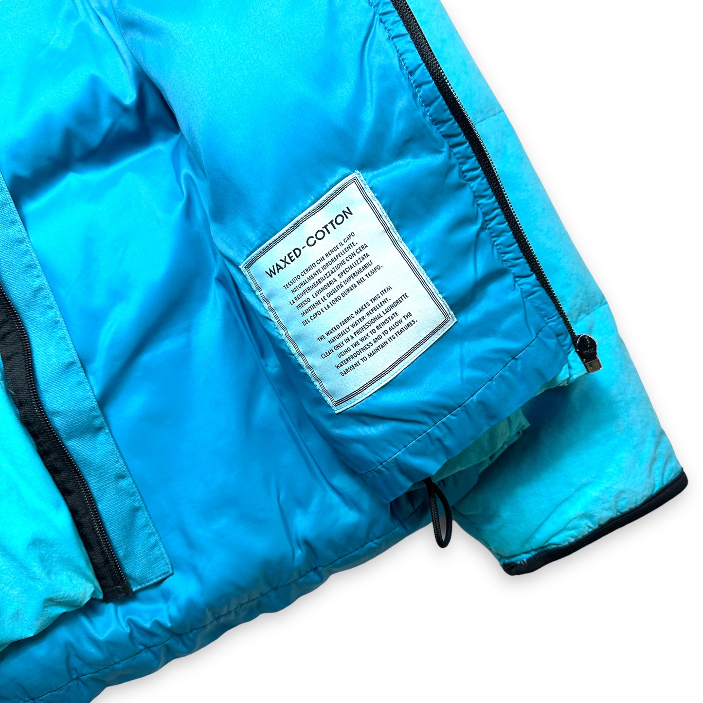 Early 2000's Stone Island Waxed Cotton Down Jacket - Small / Medium