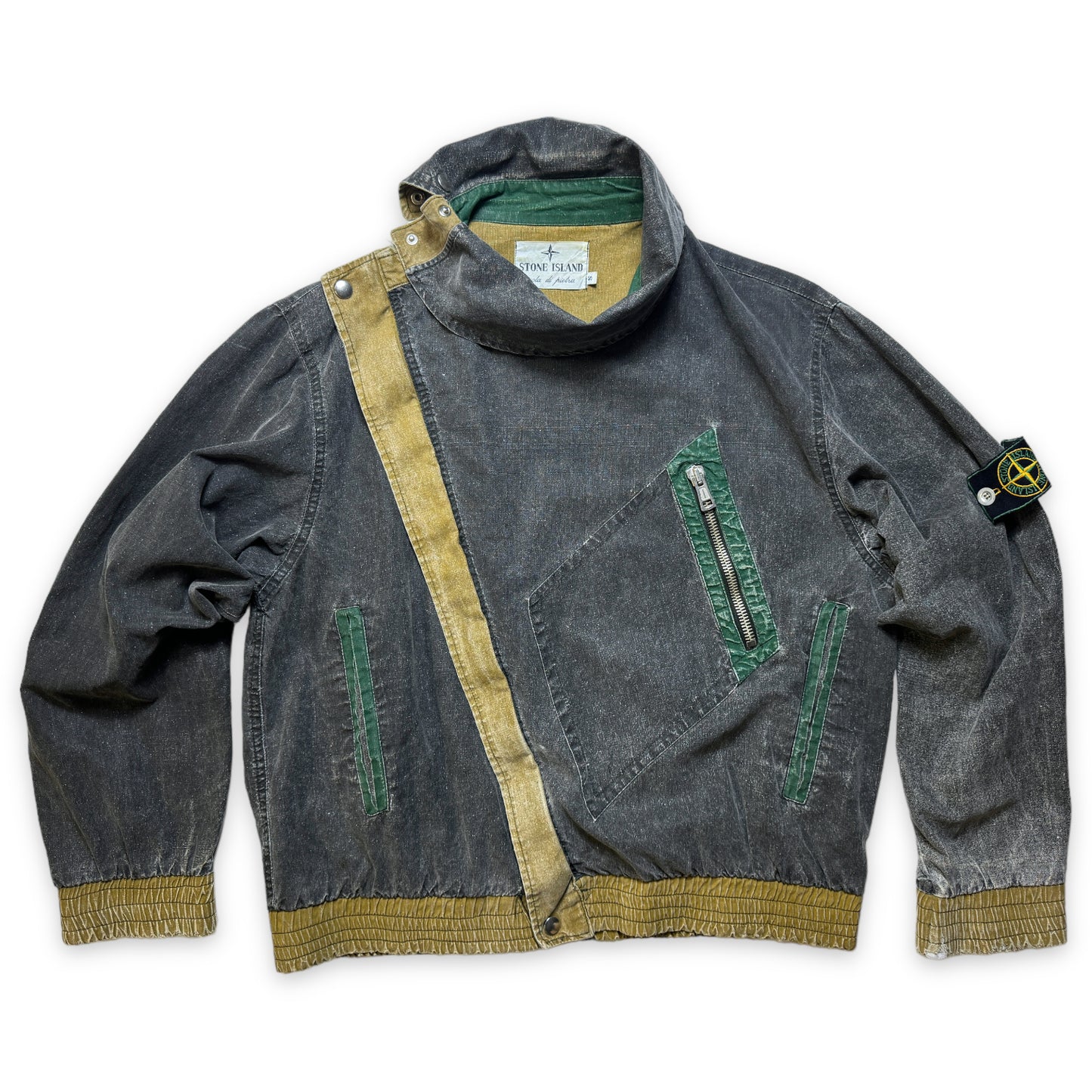 1983 Stone Island Tela Stella Veste courte asymétrique zippée - Moyen