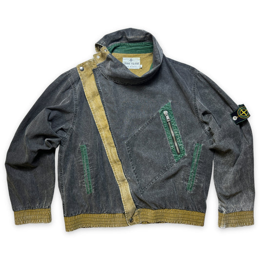 1983 Stone Island Tela Stella Veste courte asymétrique zippée - Moyen
