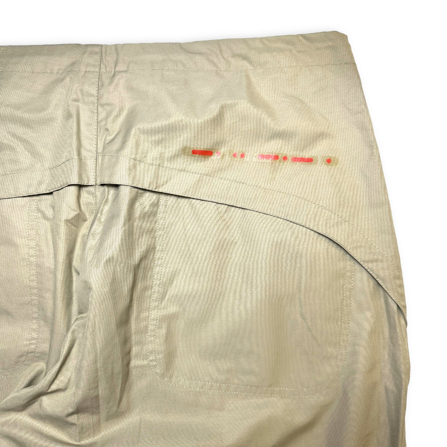 Nike Morse Code Panelled Beige Bottoms - Extra Large