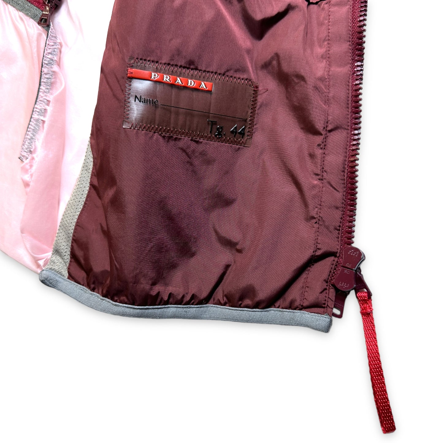 SS00' Prada Sport Gilet Bordeaux/Rose - UK6-8