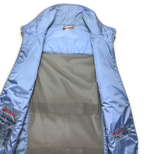 SS99' Prada Sport Baby Blue Padded Nylon Bondage Strap Vest - Medium