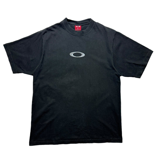 Early 2000's Oakley Black Graphic Tee - Medium