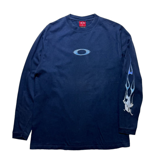 Early 2000's Oakley Navy Longsleeve - Large