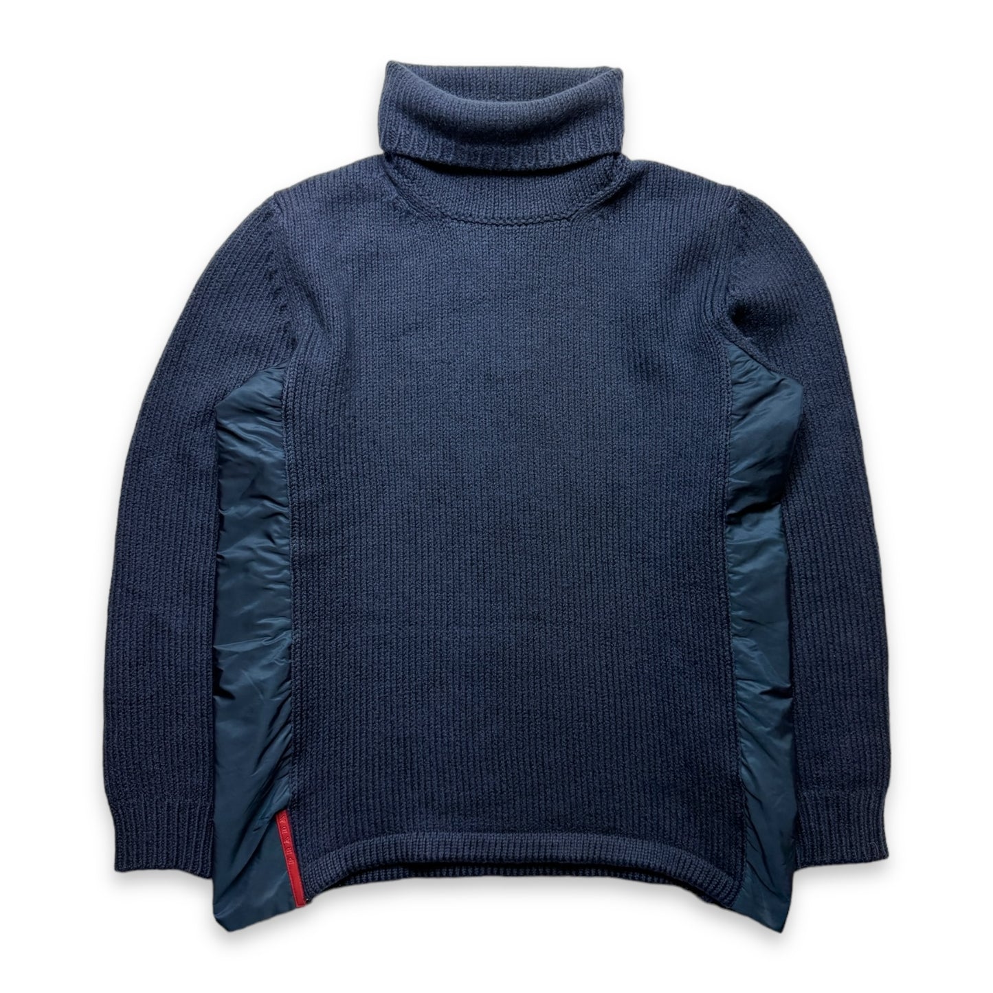 Prada Sport Midnight Navy Roll Neck Knit - Small