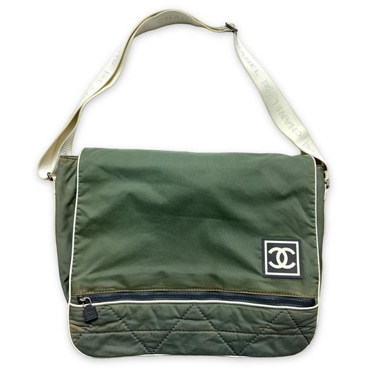 Early 2000's Chanel Cross Body Satchel Bag
