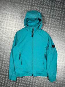 CP Company Marina Blue Soft Shell Goggle Jacket - Medium