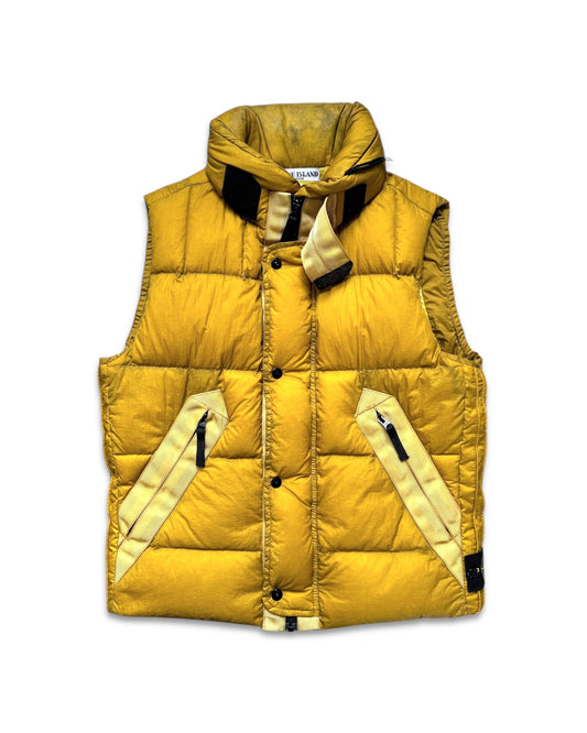 AW08’ Stone Island Opaque Bright Yellow Padded Goose Down Vest