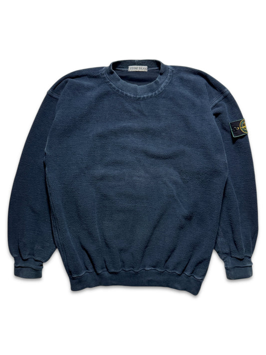 1990's Stone Island Deep Navy Fleece Crewneck