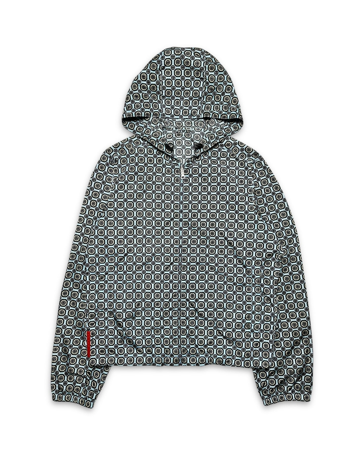 SS11' Prada Sport Nylon Shimmer Persian Pattern Jacket