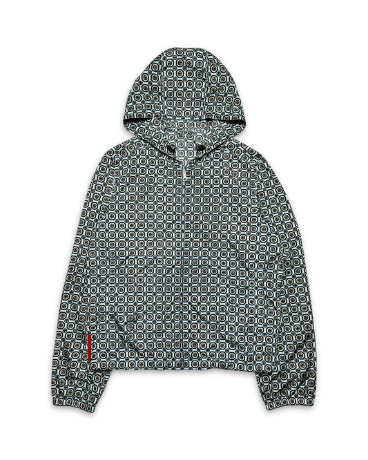 SS11' Prada Sport Nylon Shimmer Persian Pattern Jacket