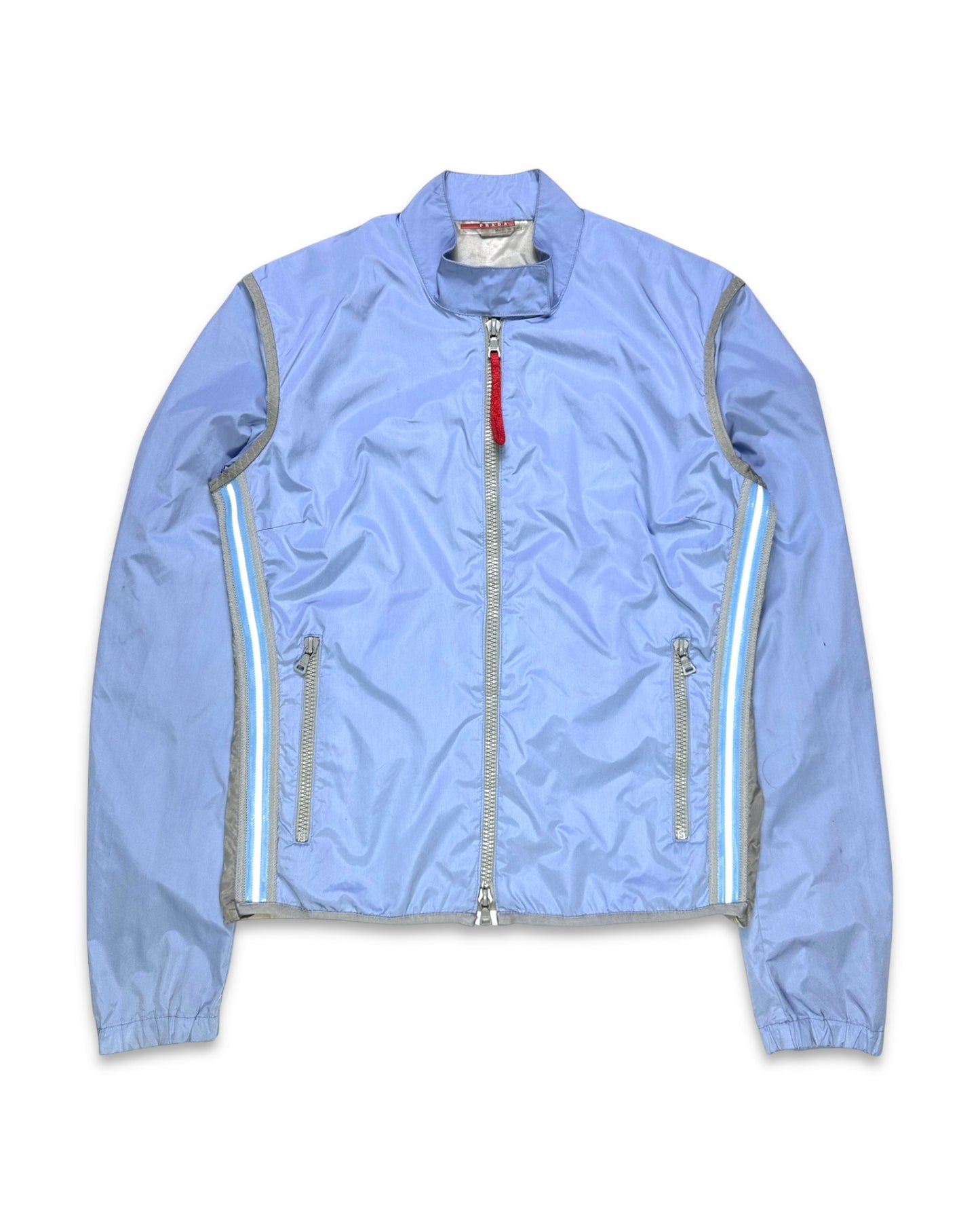 SS00’ Prada Sport Semi Transparent Back Baby Blue Jacket