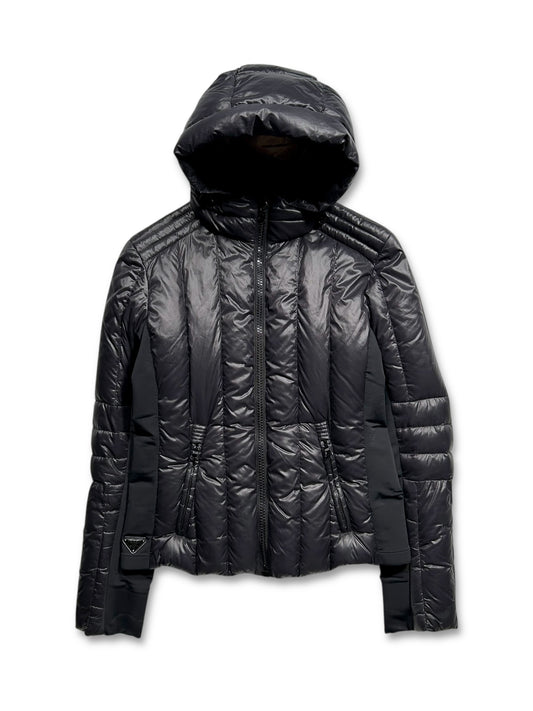 Prada Milano Womens Hooded Down Jacket