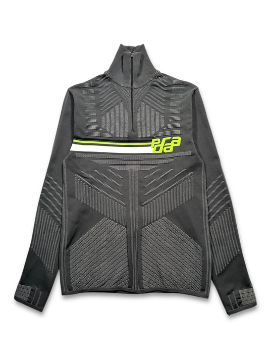 Prada Mainline 2018 Techno Knit Quarter Zip