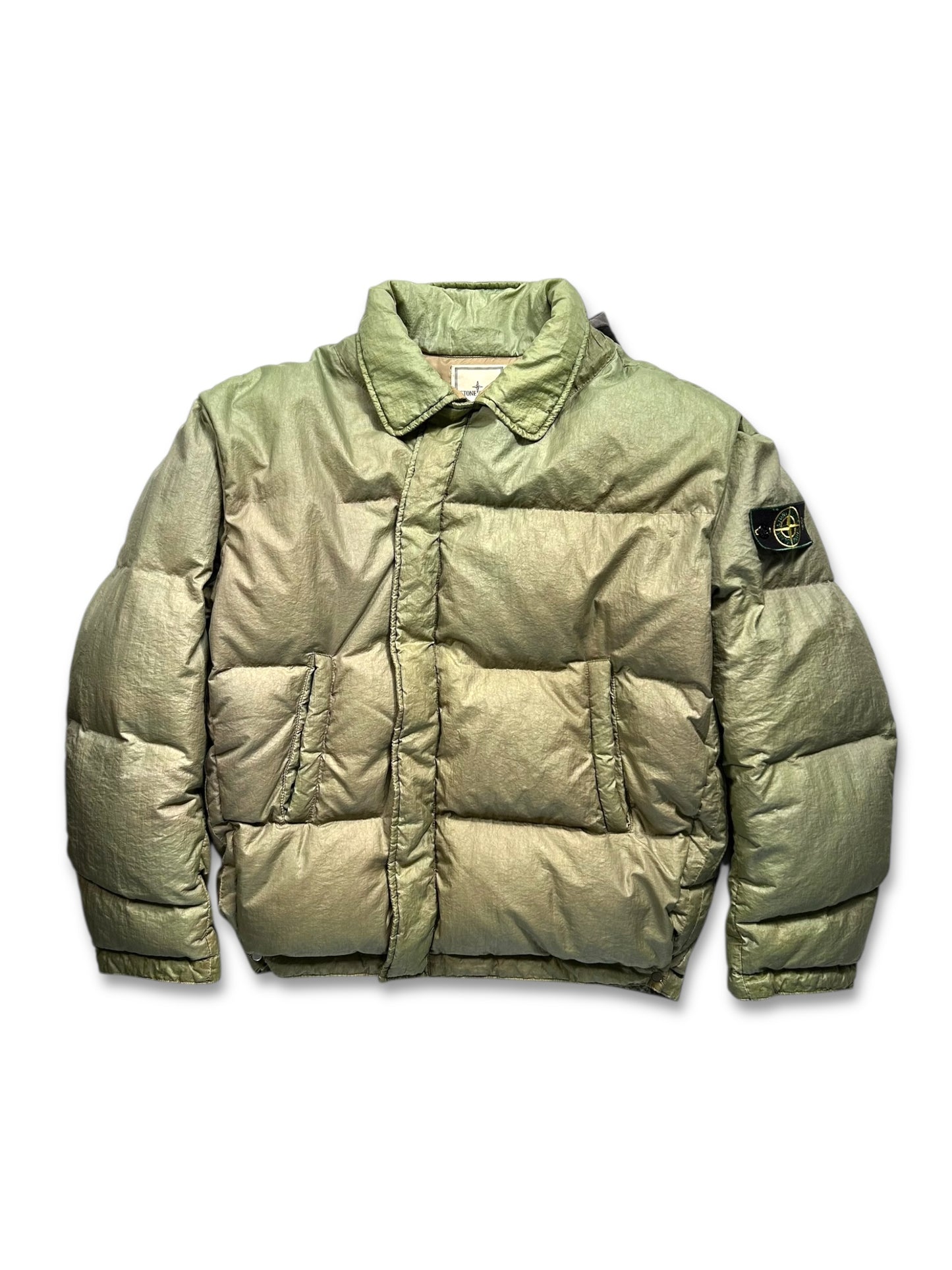 1980's Stone Island Ice Jacket Goose Down With Detachable Balaclava Hood