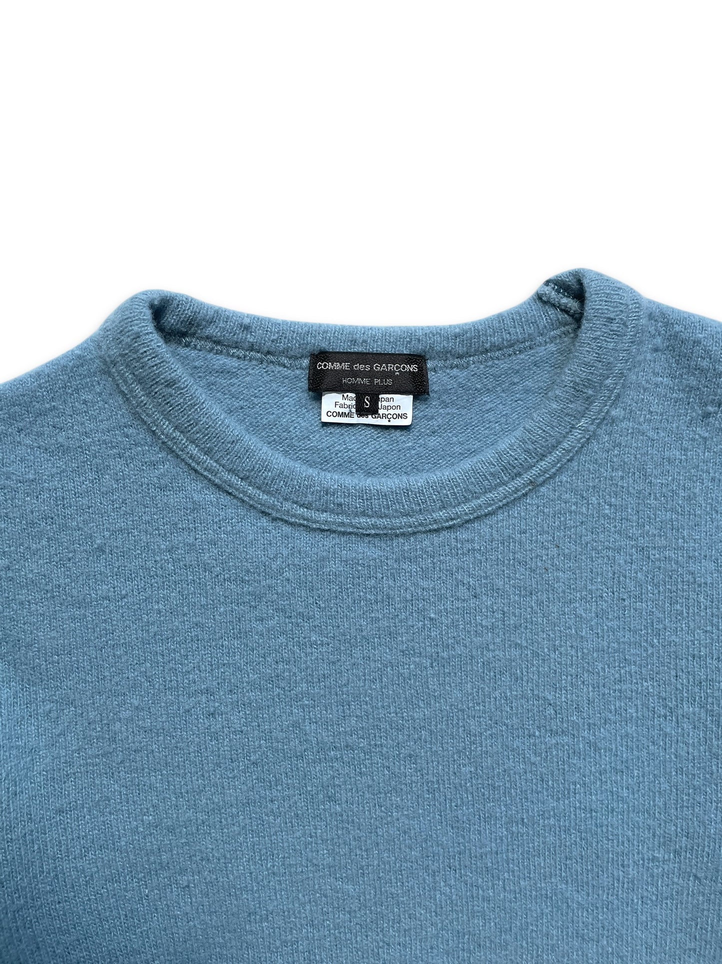 AW22' Comme Des Garcons Homme Plus Sky Blue Knitted Jumper