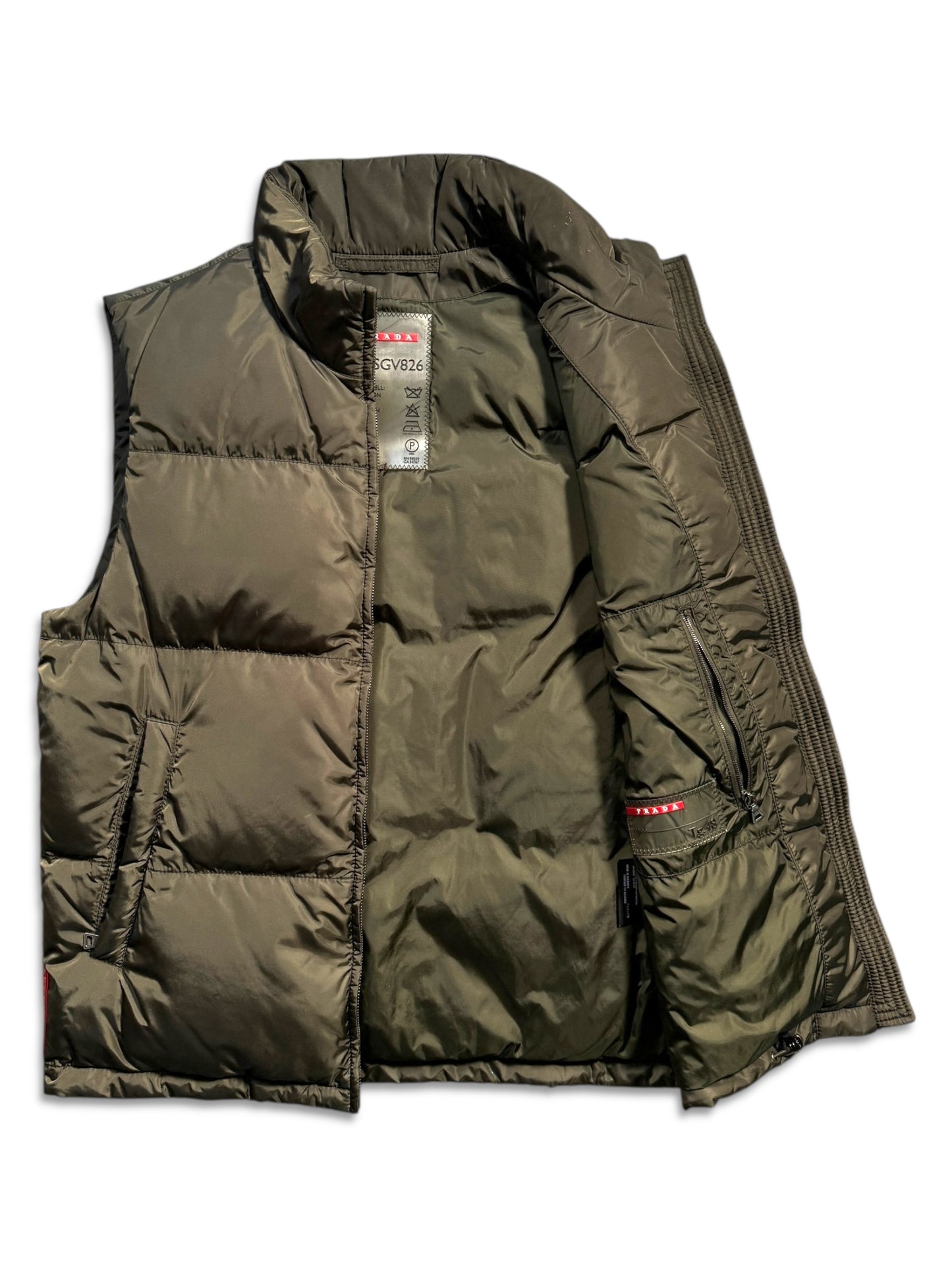 Early 2000’s Prada Sport Deep Khaki Padded Gilet