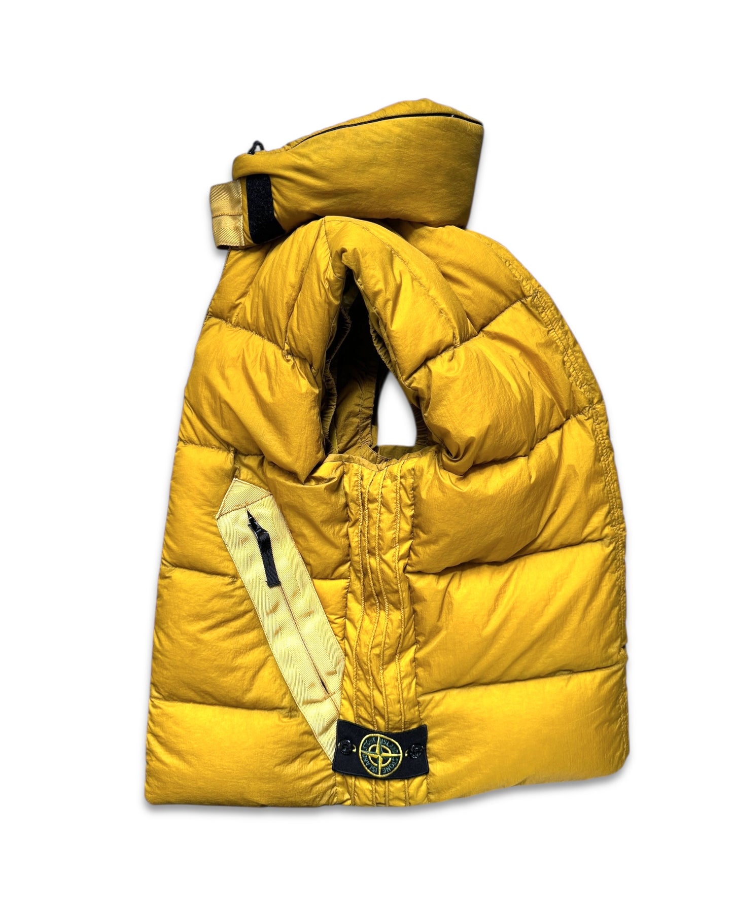 AW08’ Stone Island Opaque Bright Yellow Padded Goose Down Vest