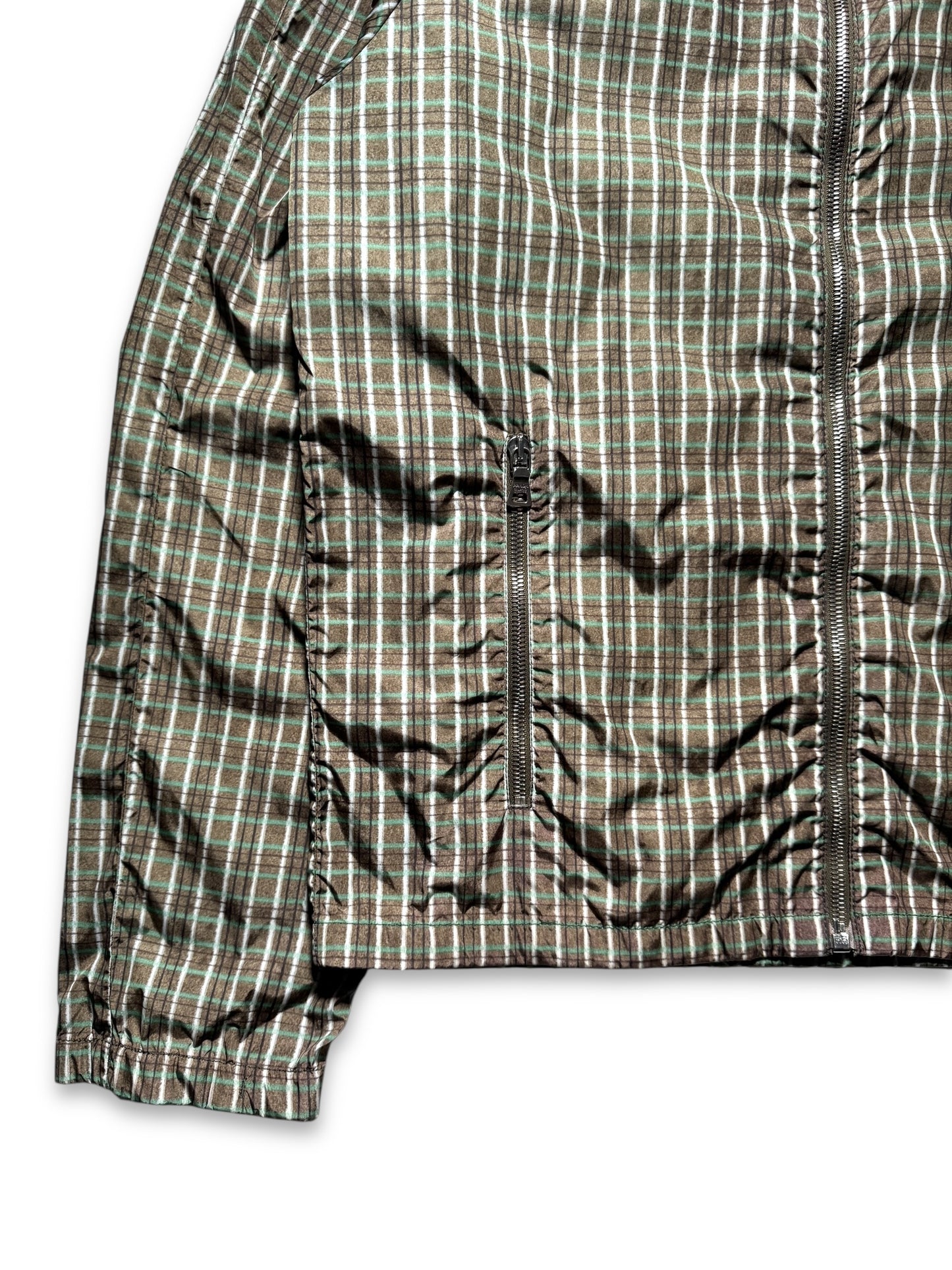 SS07' Prada Plaid Print Cropped Jacket