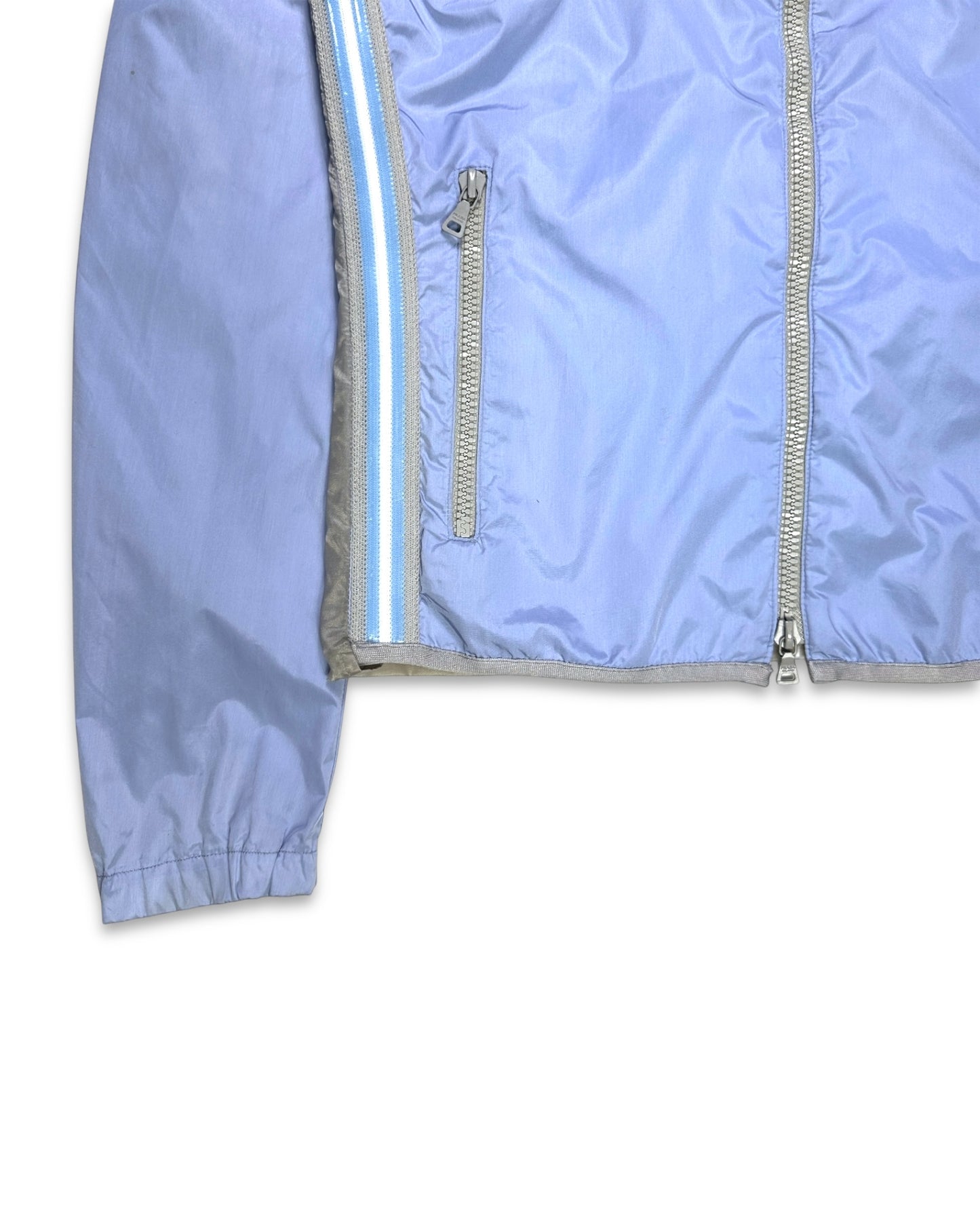 SS00’ Prada Sport Semi Transparent Back Baby Blue Jacket