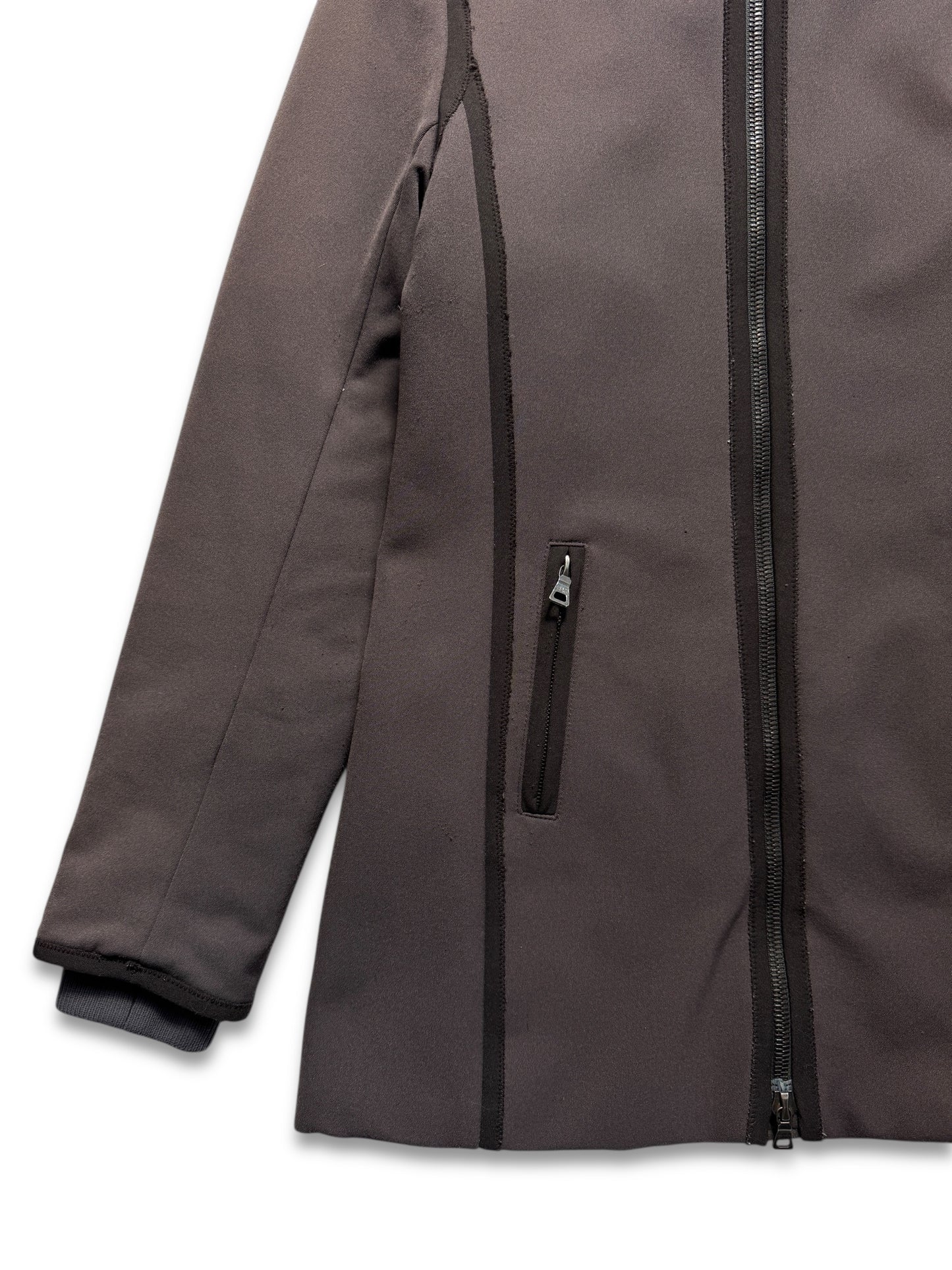 Prada Mainline Washed Brown Hooded Womens Jacket