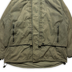 00's Levi's Waxed Cotton Olive Stash Pocket Technical Jacket - Large / Extra Large