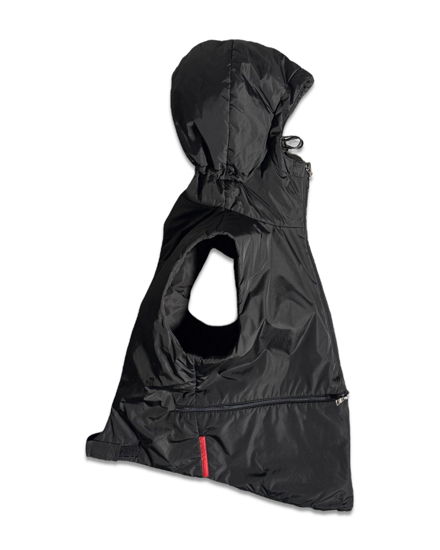 FW99' Prada Sport Packable Hooded Pullover Vest