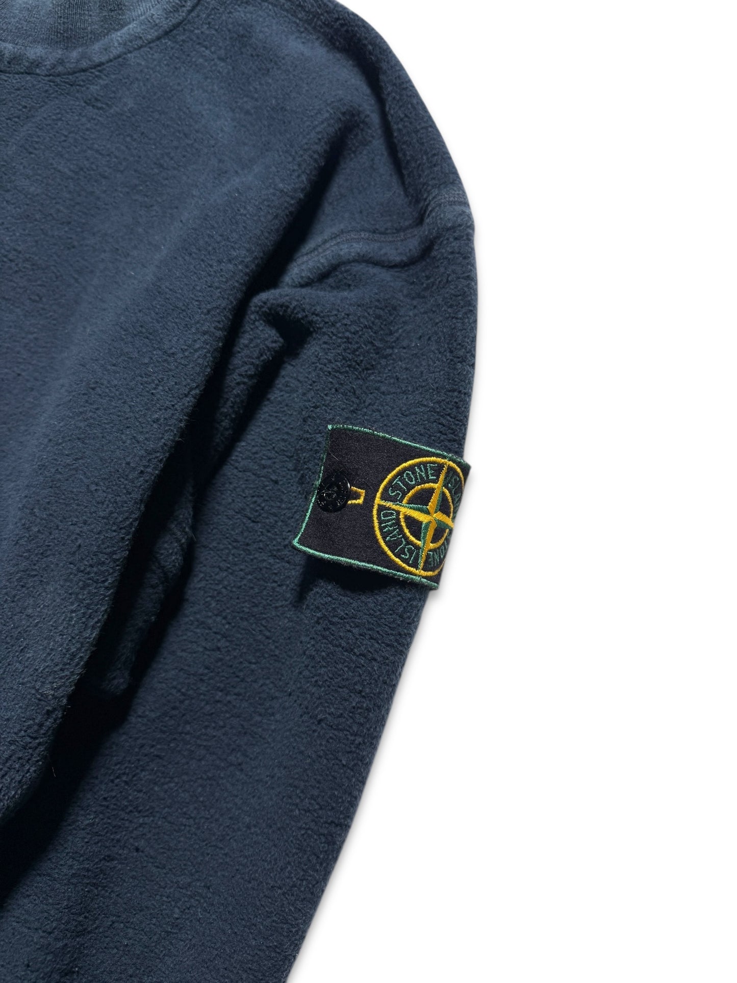 1990's Stone Island Deep Navy Fleece Crewneck