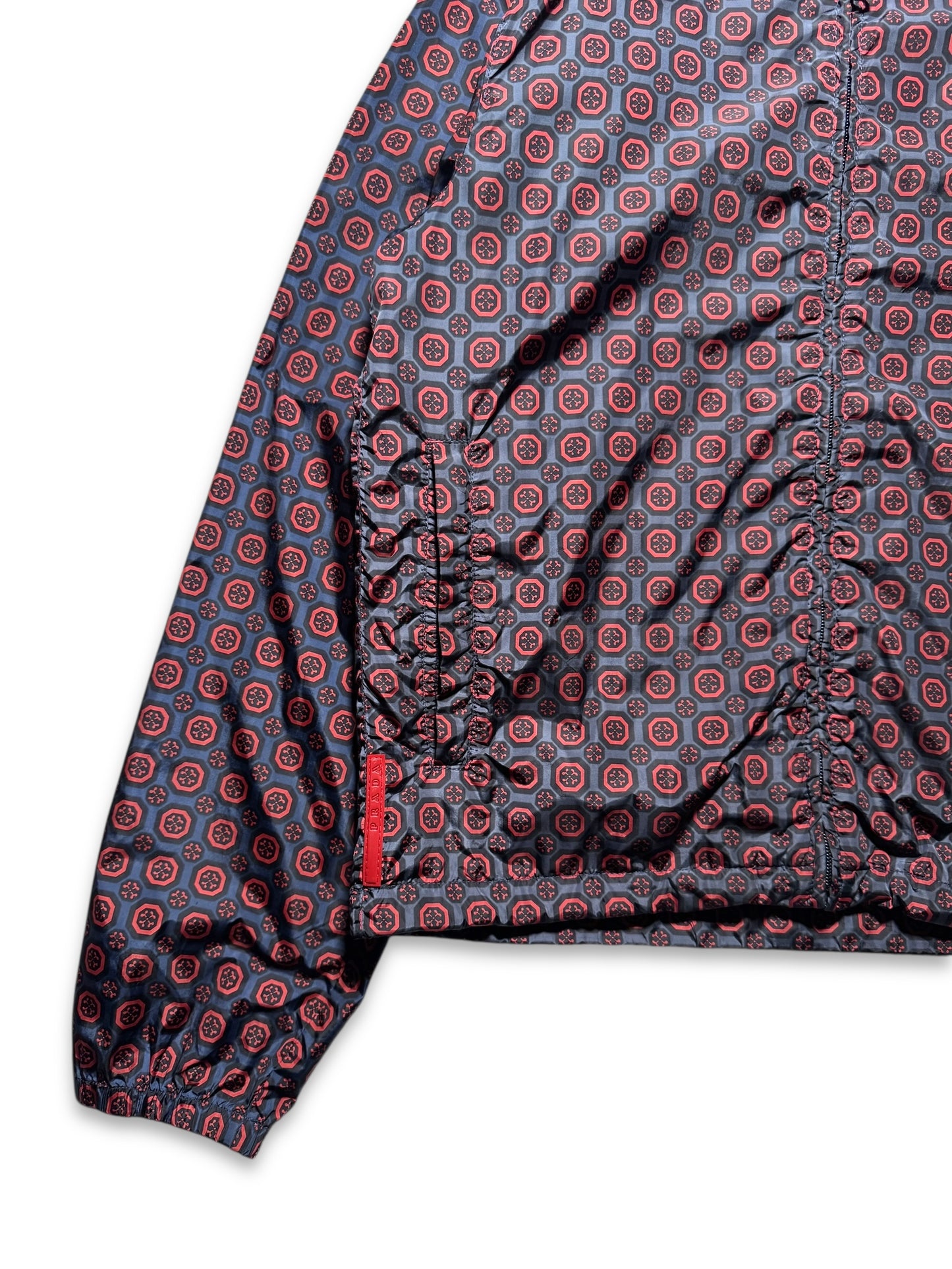 SS11' Prada Sport Nylon Shimmer Persian Pattern Jacket