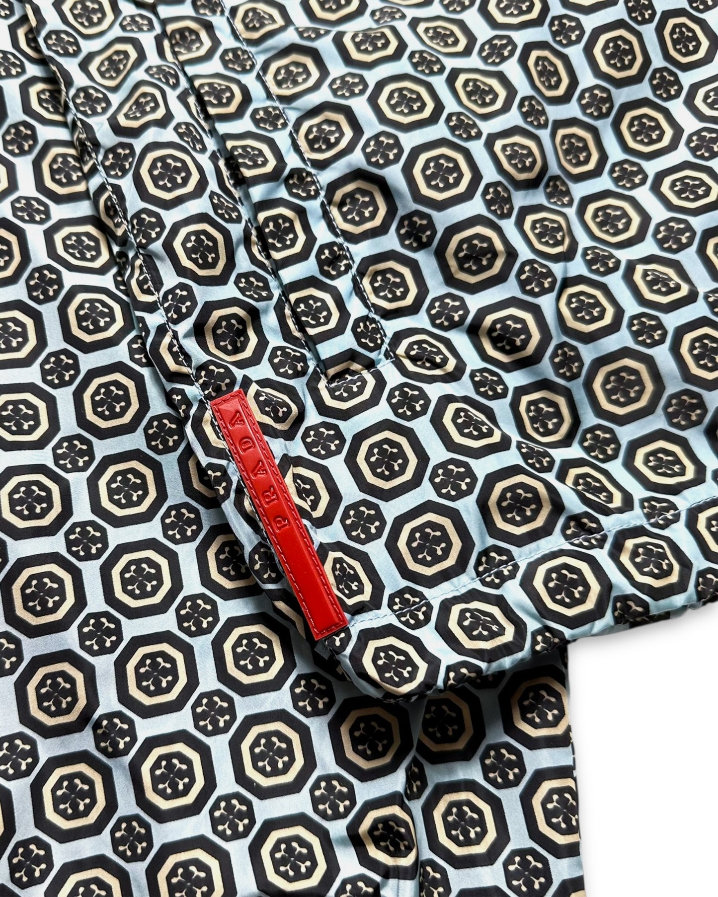 SS11' Prada Sport Nylon Shimmer Persian Pattern Jacket
