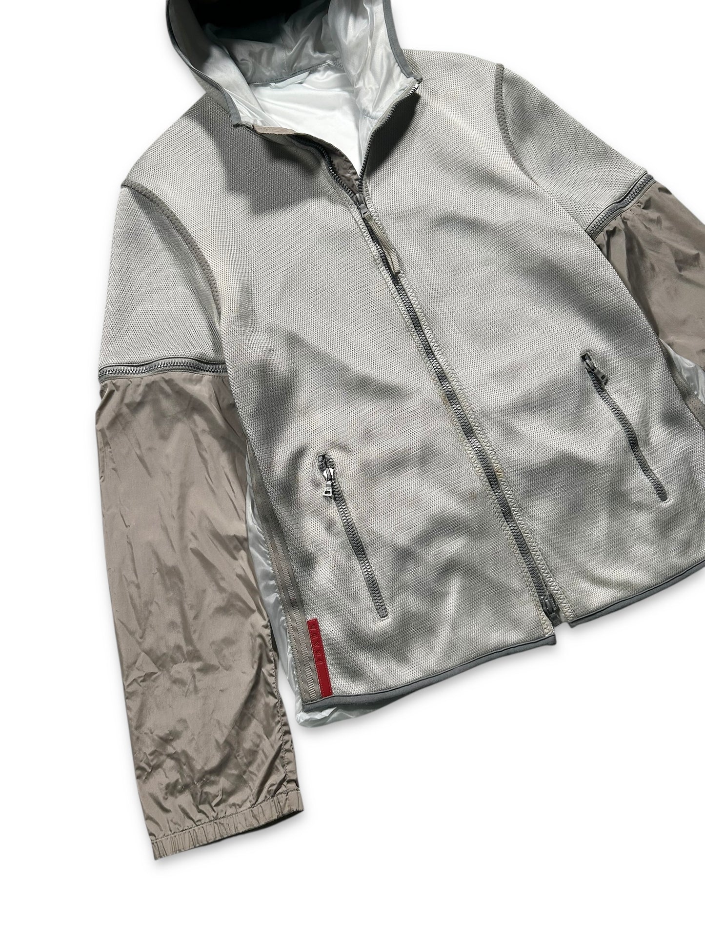 SS00' Prada Sport Translucent Multi-Fabric Jacket