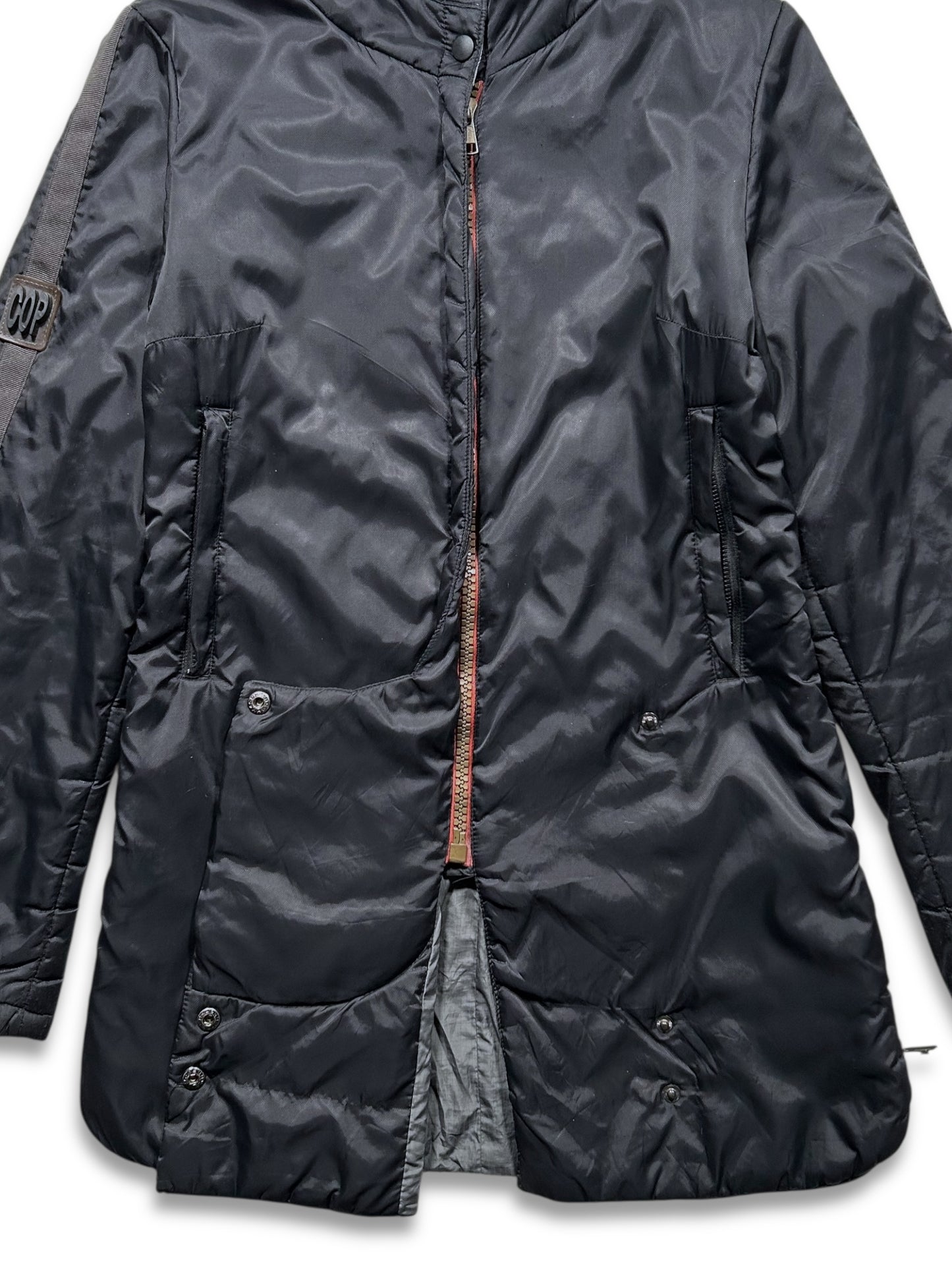 Early 2000's Cop Copine Asymmetric Fastening Nylon Shell Jacket