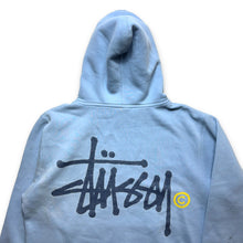 Charger l&#39;image dans la galerie, Early 2000&#39;s Stüssy Spellout Baby Blue Hoodie - Medium / Large