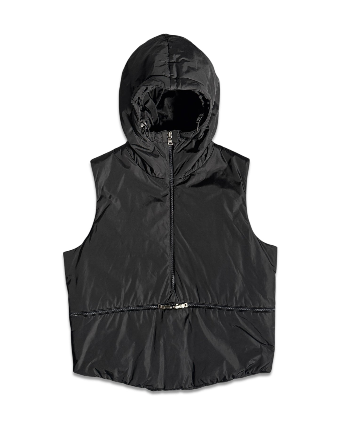 FW99' Prada Sport Packable Hooded Pullover Vest