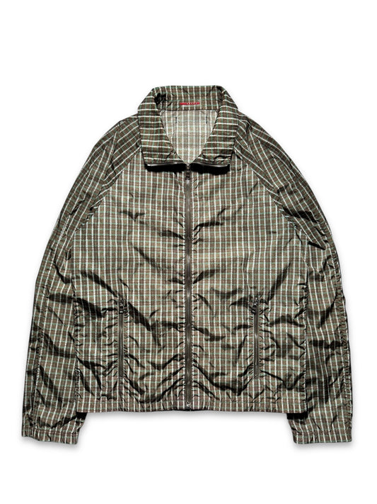 SS07' Prada Plaid Print Cropped Jacket