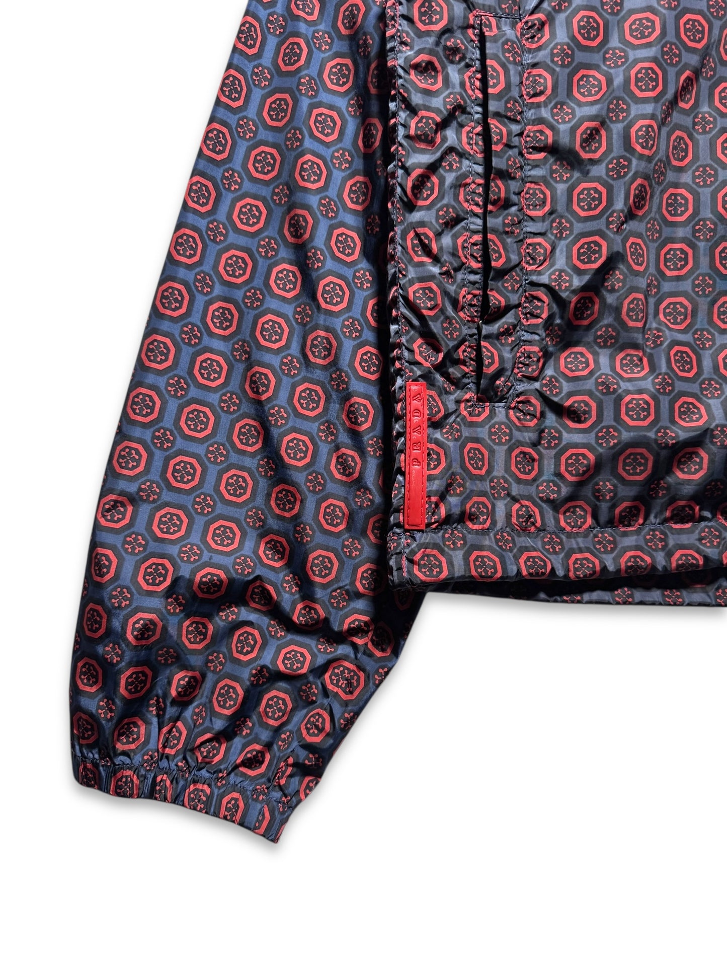 SS11' Prada Sport Nylon Shimmer Persian Pattern Jacket