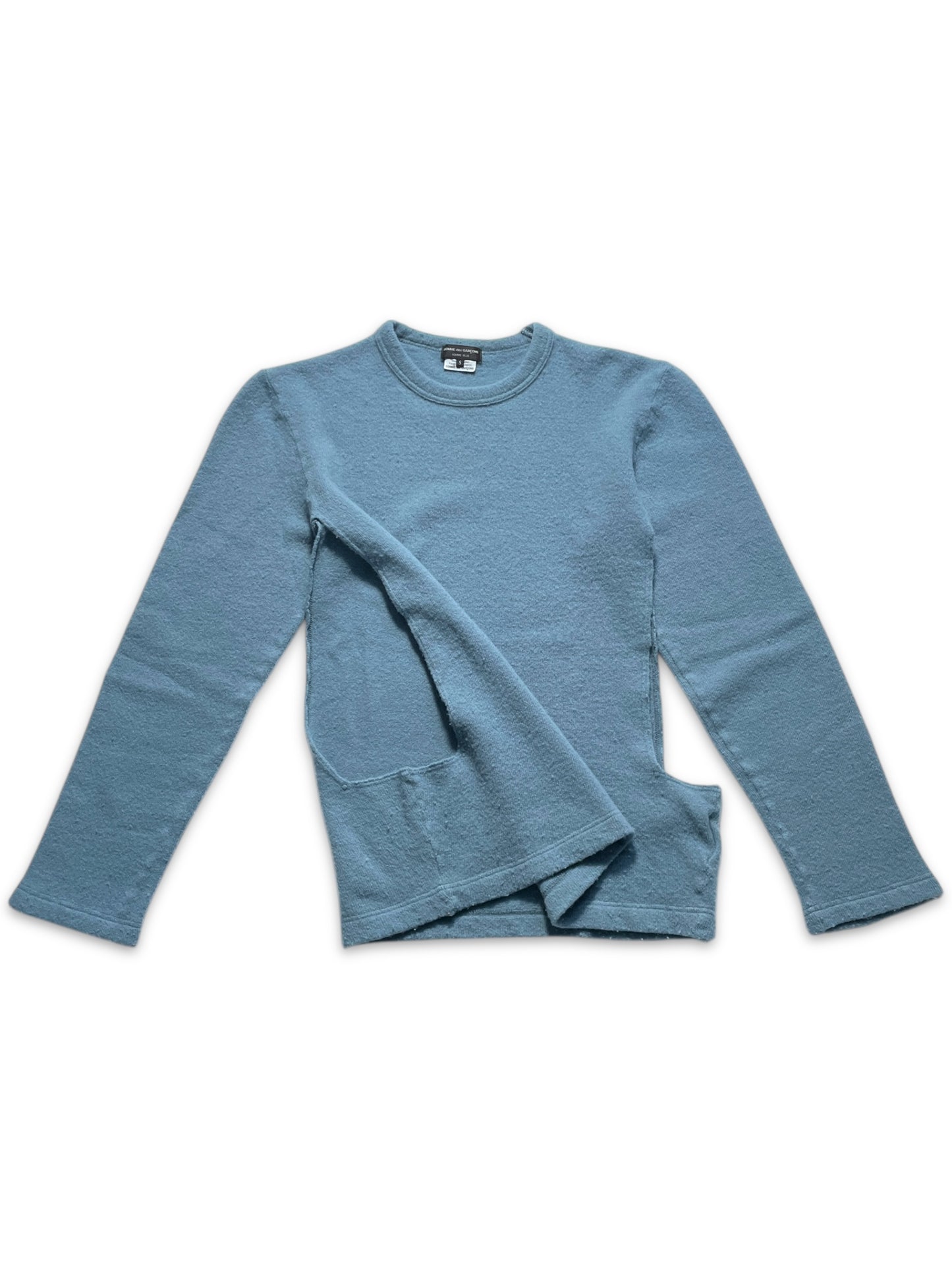 AW22' Comme Des Garcons Homme Plus Sky Blue Knitted Jumper