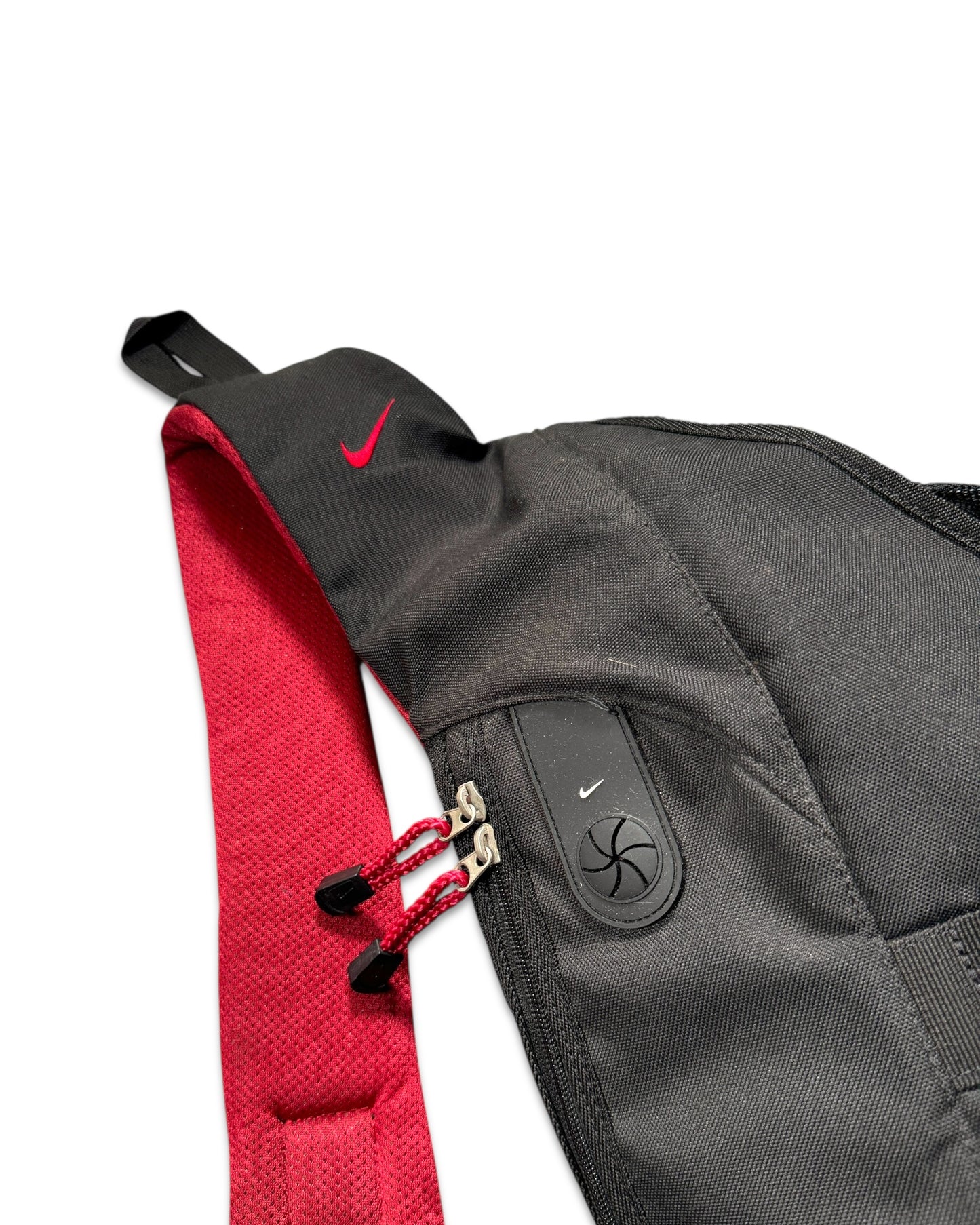 Early 2000's Nike Red/Black Tri-Harness Bag