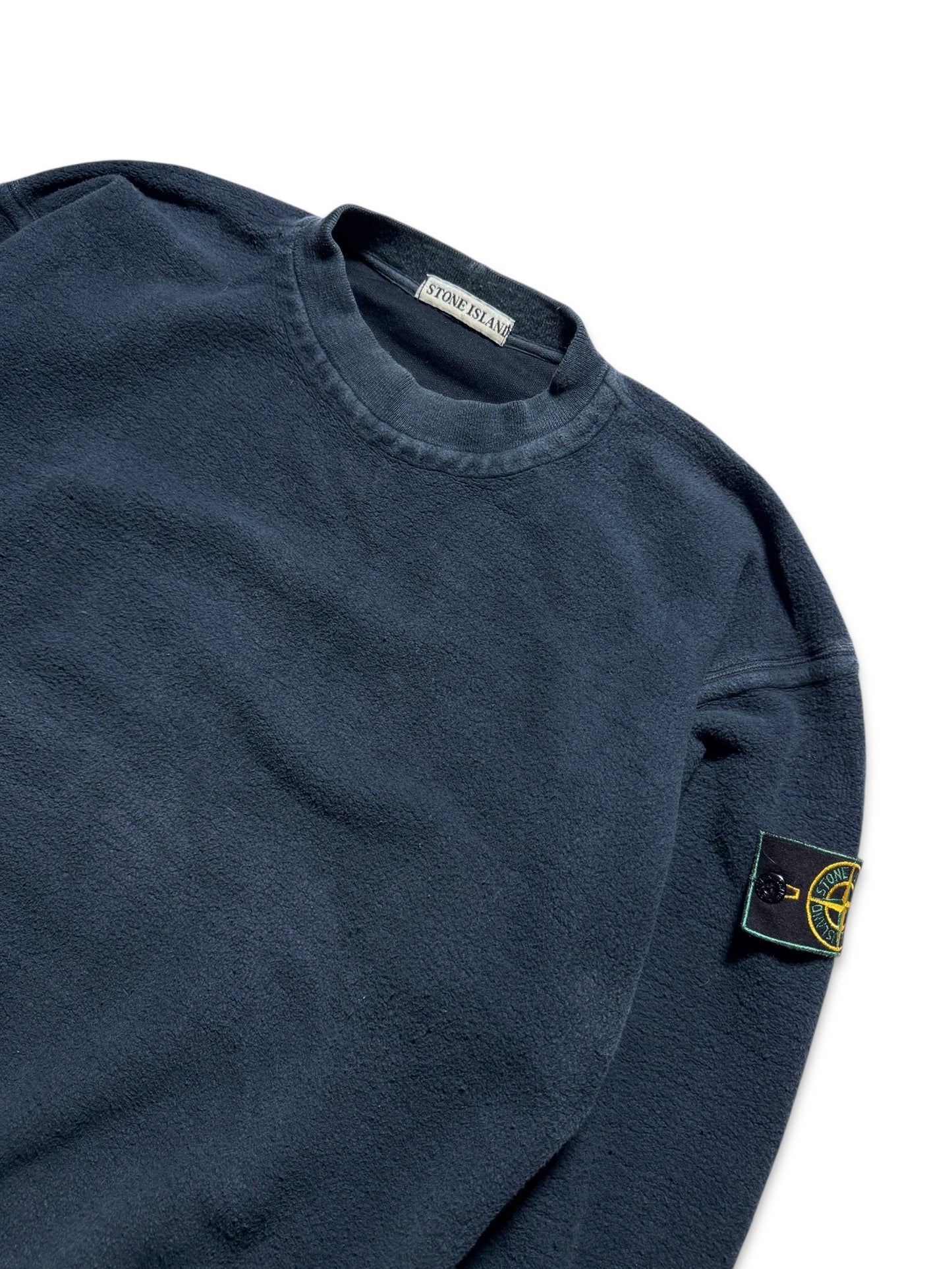 1990's Stone Island Deep Navy Fleece Crewneck