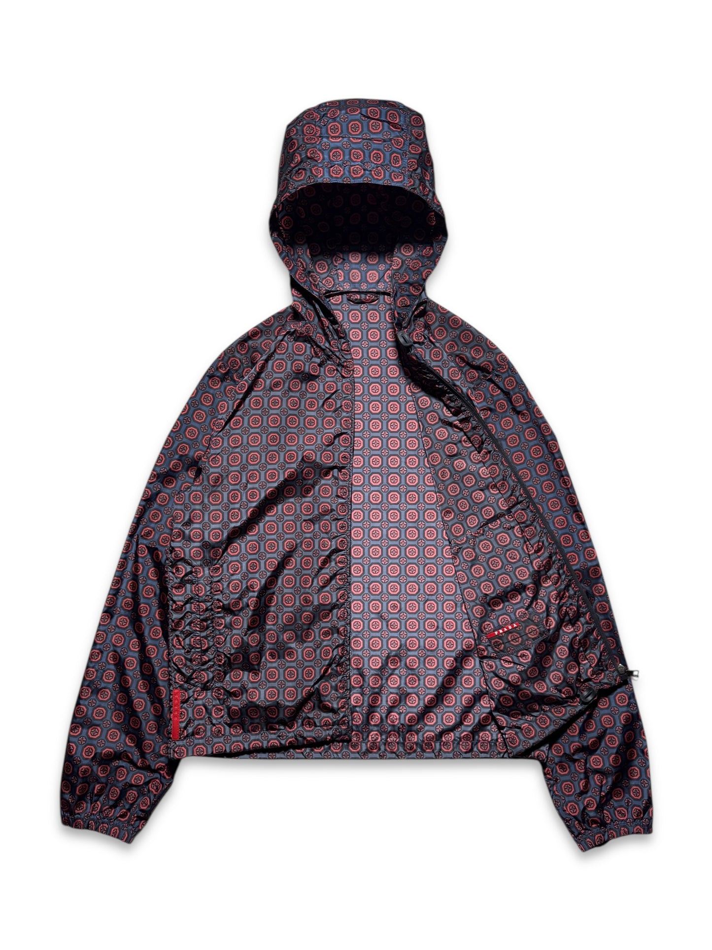 SS11' Prada Sport Nylon Shimmer Persian Pattern Jacket