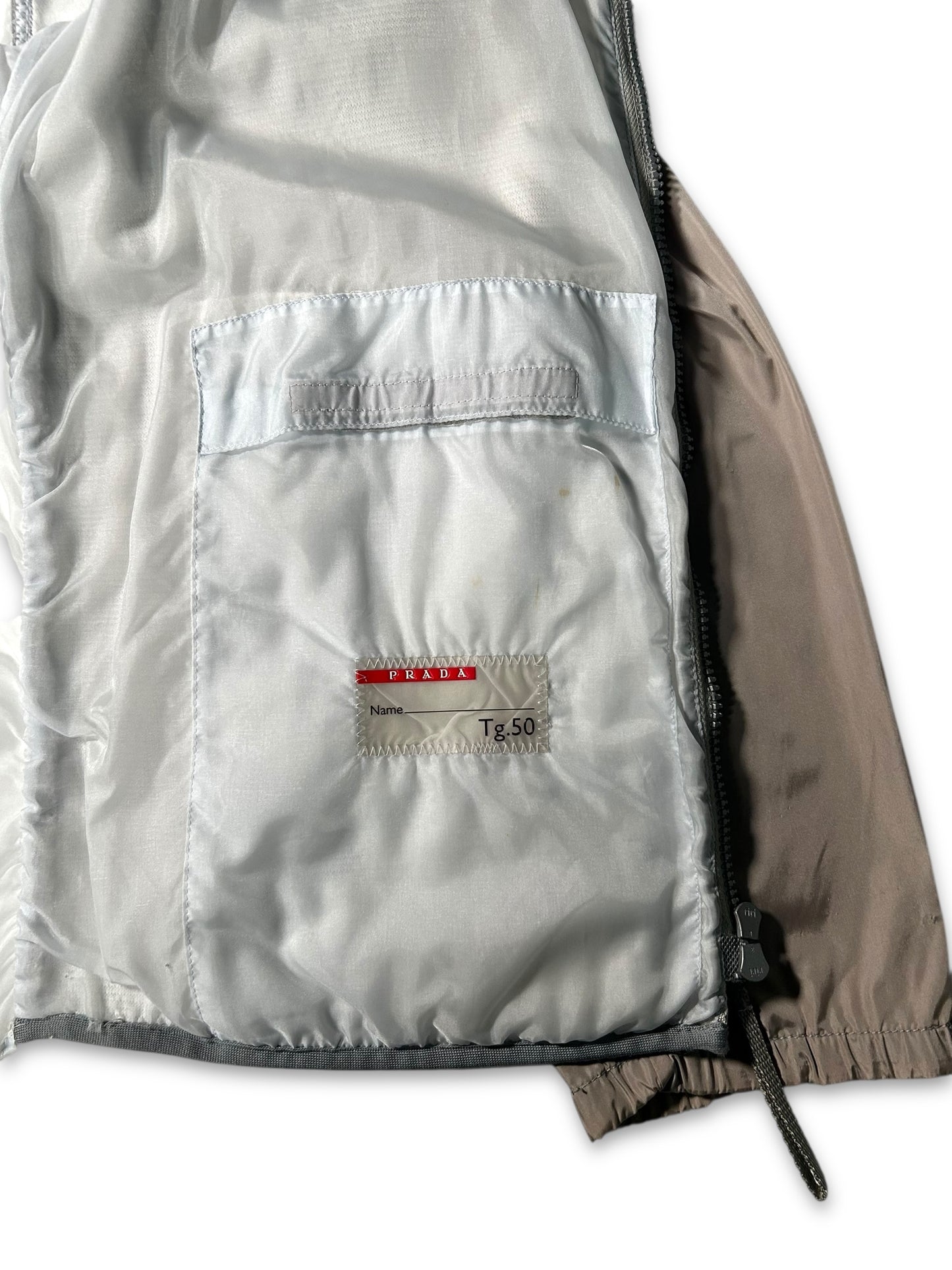 SS00' Prada Sport Translucent Multi-Fabric Jacket