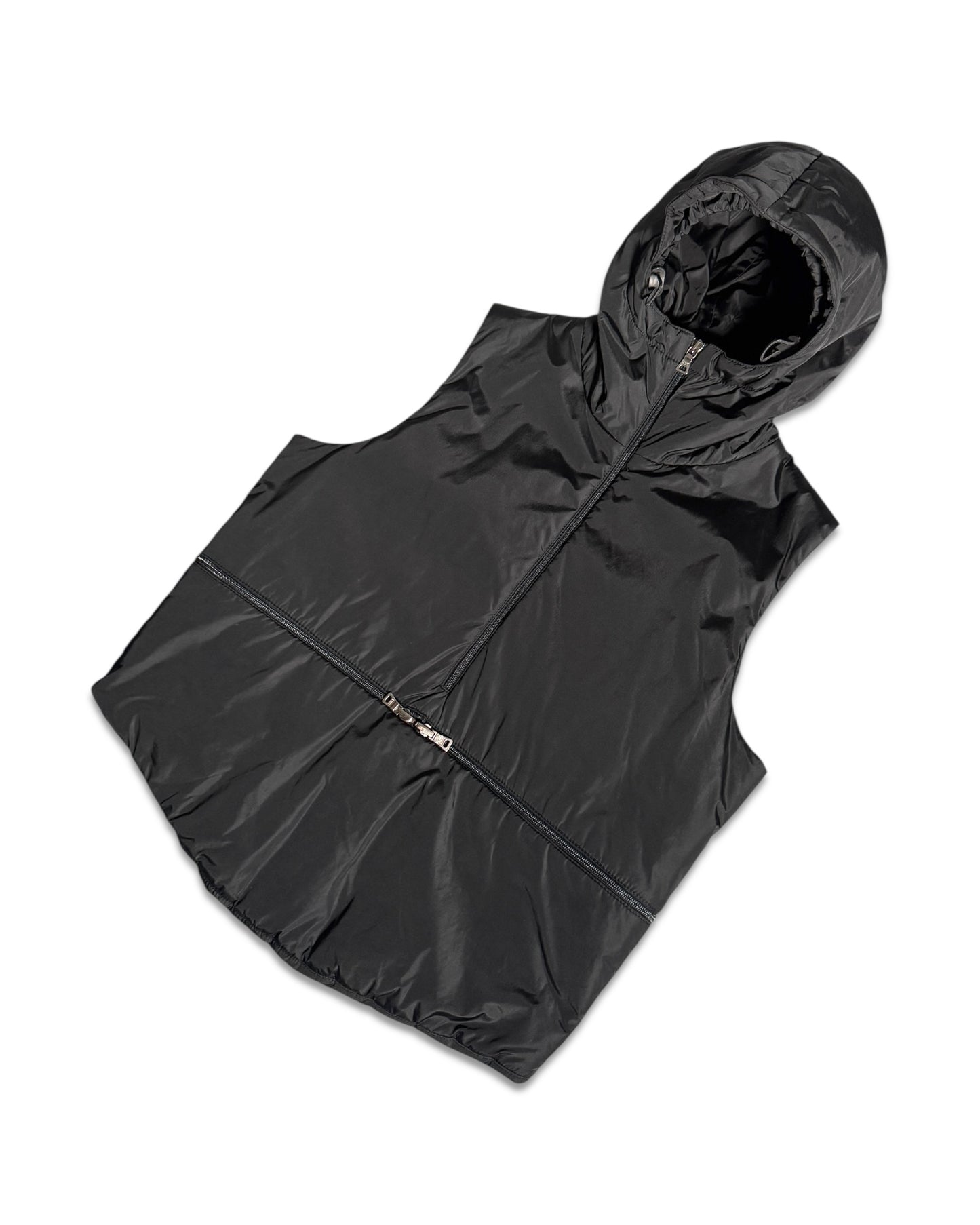 FW99' Prada Sport Packable Hooded Pullover Vest
