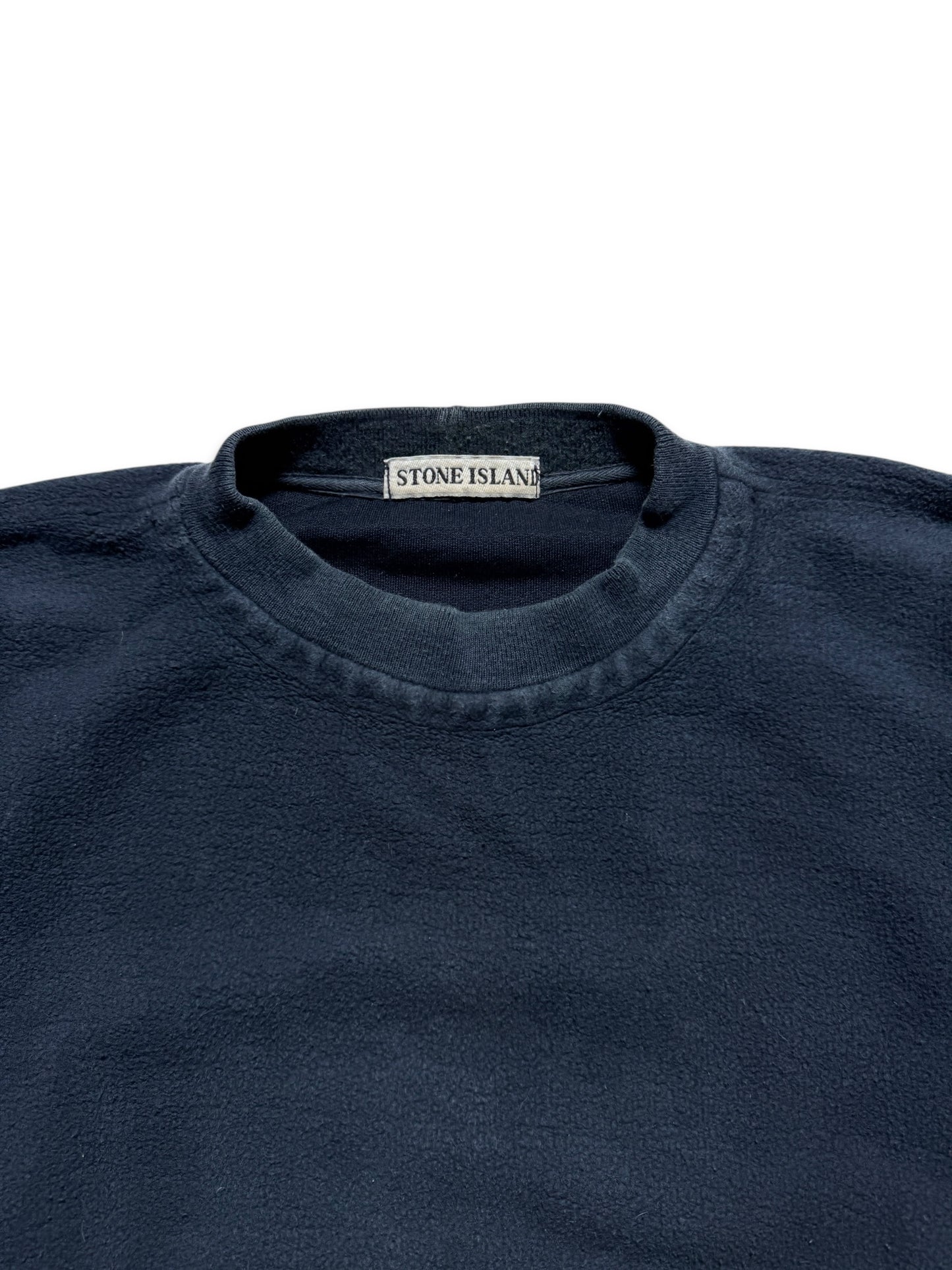 1990's Stone Island Deep Navy Fleece Crewneck