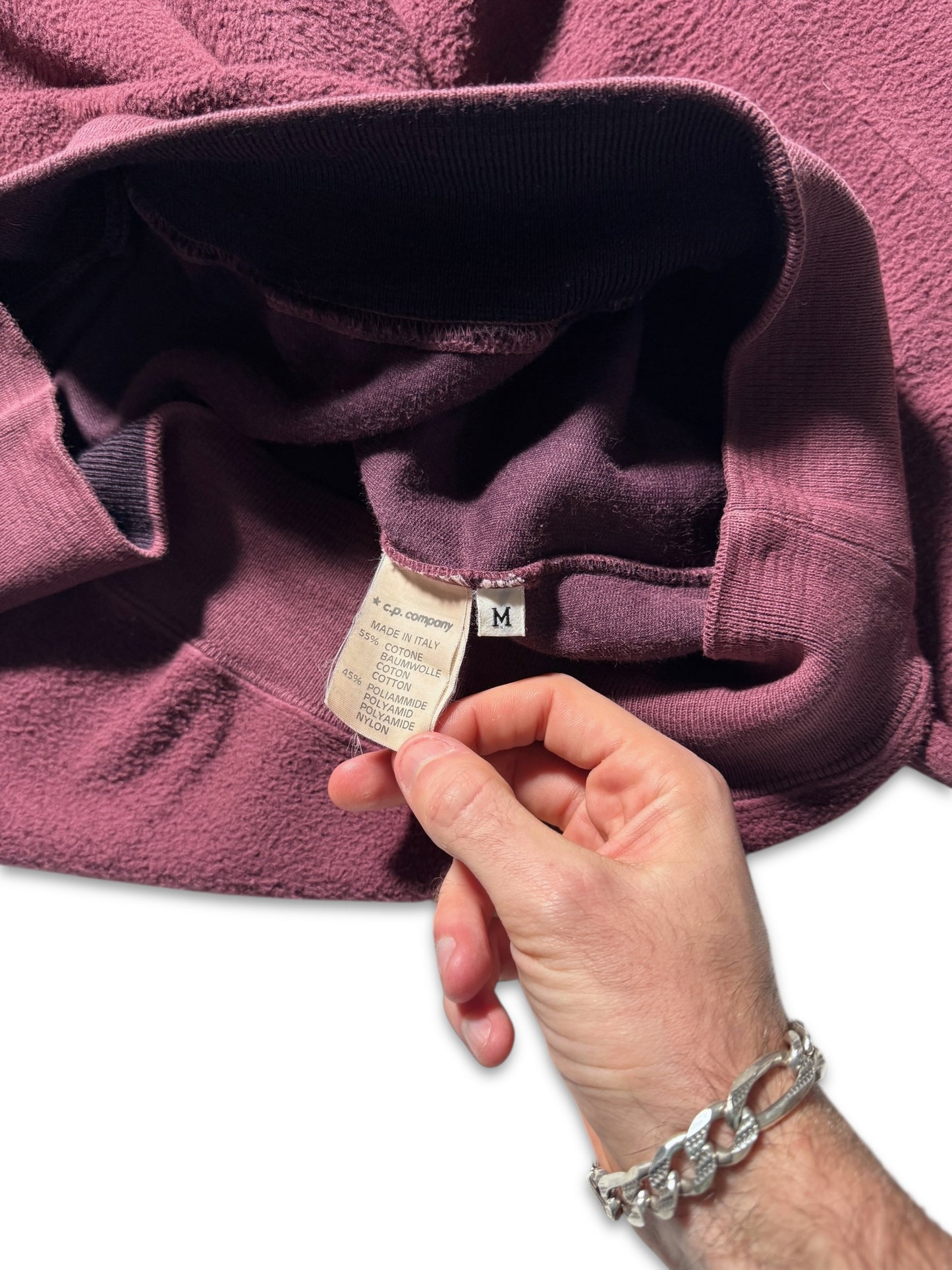 1990's Stone Island Deep Red 1/4 Zip Fleece